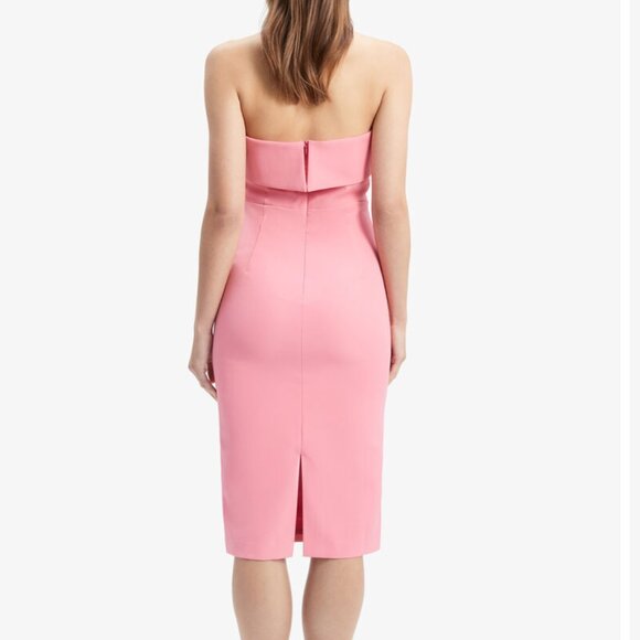 Bardot Georgia Strapless Dress - Candy Pink - Size 6 - Picture 3 of 13